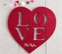 Personalized "LOVE" Cut Out Plaque