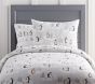 Winter Penguin Flannel Standard Sham