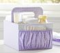 Lavender Gingham Diaper Caddy