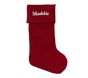 Solid Red Luxe Velvet Stocking