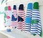 Breton Stripe Seahorse Kid Beach Hooded Towel UPF 50+