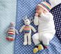 Dot Knit Sherpa Baby Blanket