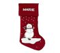 Jolly Snowman Luxe Velvet Stocking