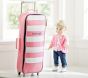 Pink Rugby Stripe Rolling Doll Carrier