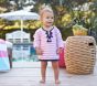 Bright Pink Stripe Tassel Baby Tunic