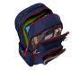Small backpack holds a lunch bag, 2 small notebooks, 2 books &amp; a water bottle.