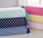 Dot Knit Sherpa Baby Blanket