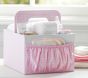 Light Pink Gingham Diaper Caddy