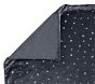 Metallic Star Chamois Baby Blanket