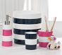 Pink Stripe Bath Accessories