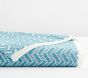 Chevron Knit Chenille Baby Blanket