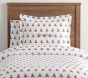 Flannel Teddy Bear Organic Duvet Cover &amp; Shams