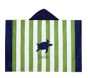 Turtle Stripe Baby Beach Hooded Towel UPF 50+