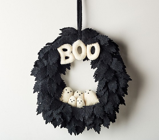 Halloween Felt Wreath