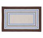 Tailored Striped Rug - Blue/Brown