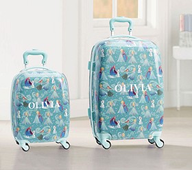 Aqua Disney Frozen Hard Sided Kids Luggage | Pottery Barn Kids