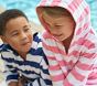 Pink Stripe Kid Cover Up