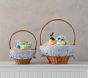Pom Pom Blue Seersucker Easter Basket Liners