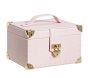 The Emily & Meritt Linen Train Case Jewelry Box