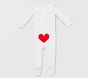 Heart Appliqué Baby Pajama