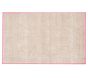 Chenille Jute Thin Solid Border Rug