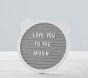 Bear Shaped Milestone Letter Board