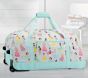 Mackenzie Aqua Disney Princess Medium Rolling Duffle Bag