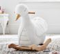 Kid Faux Fur Swan Rocker