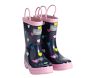 Hatley Navy/Pink Multi Hearts Rainboots