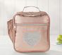 Monique Lhuillier Rose Gold Sequin Heart Lunch Box