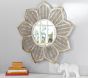 Silver Flower Mirror