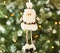 Plaid Santa Plush Ornament