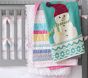 Fair Isle Knit Snowman Baby Blanket