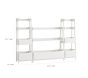 Wide Angled Bookcase Set