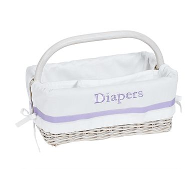 Lavender Harper Diaper Caddy Liner