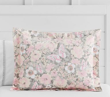 Nellie Floral Standard Sham, Blush
