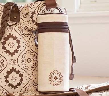 Brown Mosaic Bottle Bag