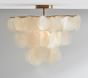 Large Capiz Flush Mount