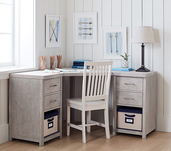 ⚠*︎様 【7/27まで】Pottery Barn Kids デスク（グレー） Everett Modular Corner Kids Desk | Pottery Barn Kids