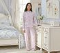 LoveShackFancy Floral Heart Bamboo Viscose Adult Relaxed Fit Crew Pajama Set