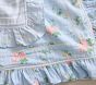 Hill House Home Floral Ruffle Oversized Organic Muslin Baby Blanket