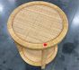 Open Box: Circular Rattan Side Table (17") - Natural