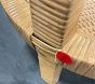 Open Box: Circular Rattan Side Table (17") - Natural