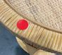 Open Box: Circular Rattan Side Table (17") - Natural