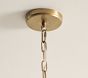 Navy Star Punched Lantern Chandelier (18")