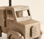 Carved Wood Truck Table Lamp (17")