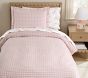 Check Organic Duvet Cover &amp; Shams