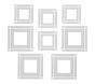 No Nails Paper Photo Frames, Set of 8