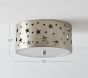 Metal Star Cutout Flush Mount (12")