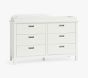 Emery 6-Drawer Dresser &amp; Topper Set (56w x 19d")